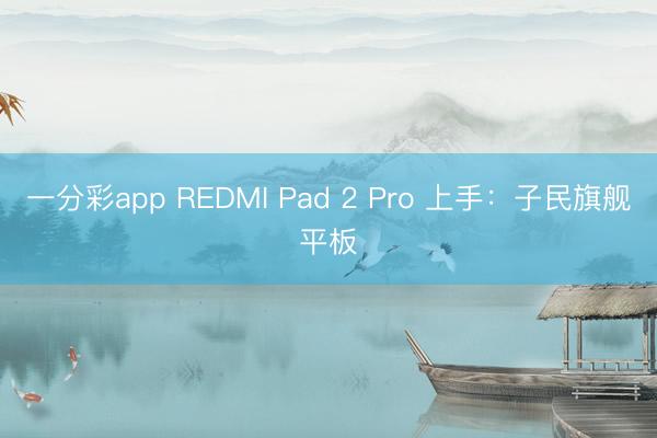 一分彩app REDMI Pad 2 Pro 上手:子民旗舰平板