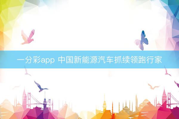 一分彩app 中国新能源汽车抓续领跑行家