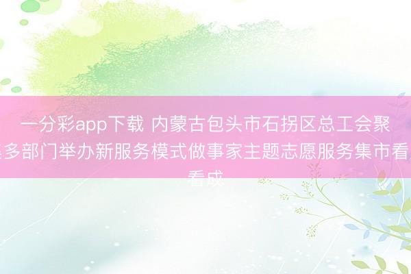 一分彩app下载 内蒙古包头市石拐区总工会聚集多部门举办新服务模式做事家主题志愿服务集市看成