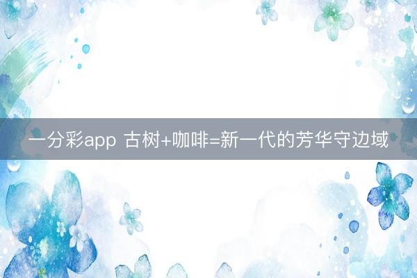 一分彩app 古树+咖啡=新一代的芳华守边域