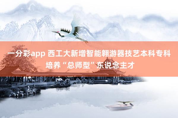 一分彩app 西工大新增智能翱游器技艺本科专科 培养“总师型”东说念主才