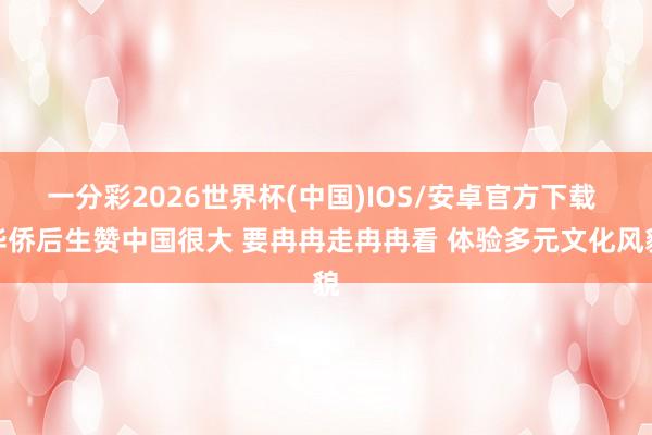 一分彩2026世界杯(中国)IOS/安卓官方下载 华侨后生赞中国很大 要冉冉走冉冉看 体验多元文化风貌