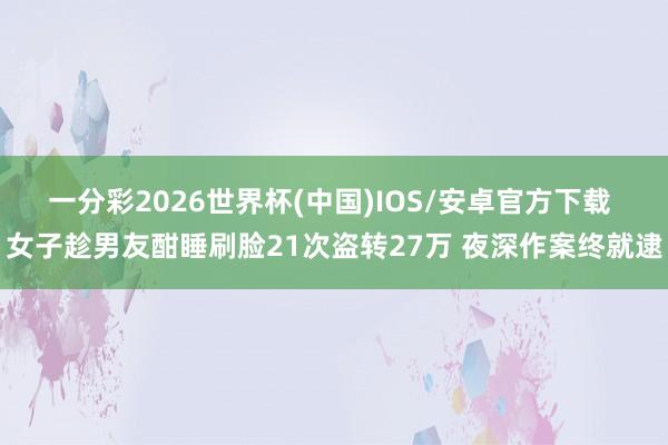 一分彩2026世界杯(中国)IOS/安卓官方下载 女子趁男友酣睡刷脸21次盗转27万 夜深作案终就逮