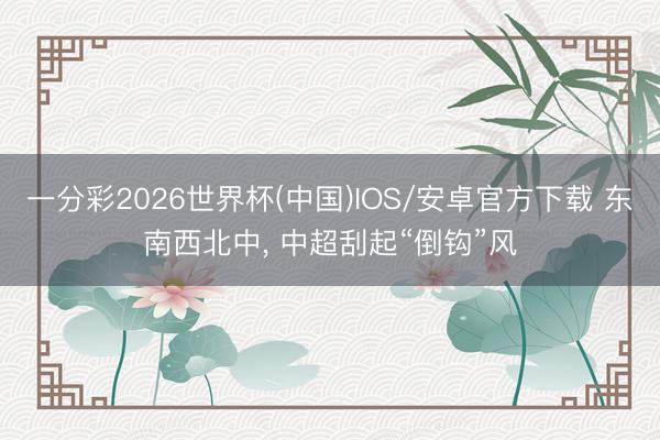 一分彩2026世界杯(中国)IOS/安卓官方下载 东南西北中， 中超刮起“倒钩”风