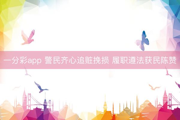 一分彩app 警民齐心追赃挽损 履职遵法获民陈赞
