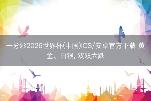 一分彩2026世界杯(中国)IOS/安卓官方下载 黄金、白银， 双双大跌